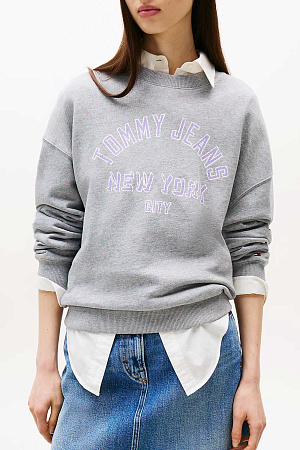 Толстовка женская TOMMY JEANS TJW BXY VARSITY OVERDYE CREW EXT DW0DW21202 