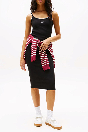 Платье женское TOMMY JEANS TJW SCRIPT STRAP MIDI DRESS EXT DW0DW20330 