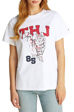 Футболка женская TOMMY JEANS TJW RUNNING CAT GRAPHIC 1 TEE DW0DW20562 