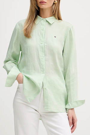 Рубашка женская TOMMY HILFIGER ESS LINEN RELAXED SHIRT WW0WW44679 