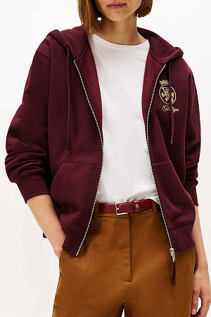 Толстовка женская TOMMY HILFIGER GOLD CREST TERRY ZIP THROUGH WW0WW46126 