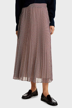 Юбка женская TOMMY HILFIGER RUFFLE SUNRAY PLEATED LONG SKIRT WW0WW43883 