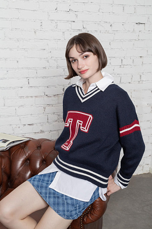 Джемпер женский TOMMY JEANS TJW LETTERMAN SWEATER DW0DW18519 