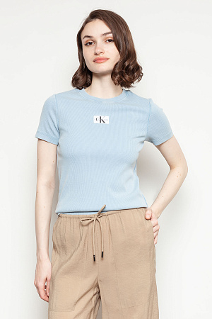 Футболка женская CALVIN KLEIN LABEL WASHED RIB SLIM TEE J20J223092 