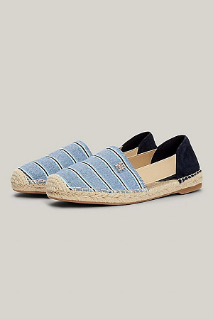 Женские эспадрильи TOMMY HILFIGER SHIRTING FLAT ESPADRILLE SANDAL FW0FW08056 