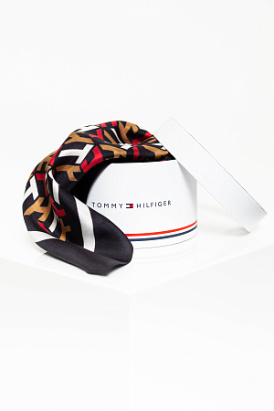 Шарф женский TOMMY HILFIGER SIGNATURE FEMININE SILK BANDANA AW0AW11002 