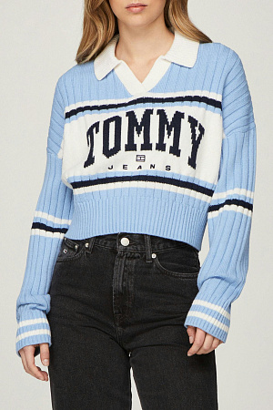 Джемпер женский TOMMY JEANS TJW VARSITY RUGBY SWEATER DW0DW19235 