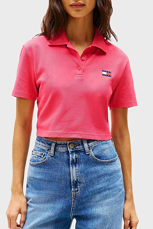 Футболка поло женская TOMMY JEANS TJW CRP BADGE SS POL DW0DW21363 