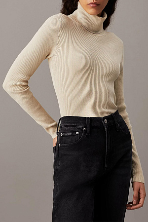 Свитер женский CALVIN KLEIN WOVEN LABEL ROLL NECK SWEATER J20J224225 