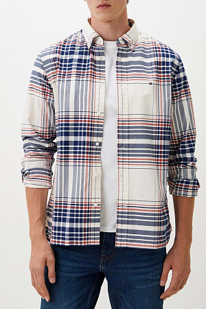 Рубашка мужская TOMMY HILFIGER XL OXFORD CHECK RF SHIRT MW0MW35773 