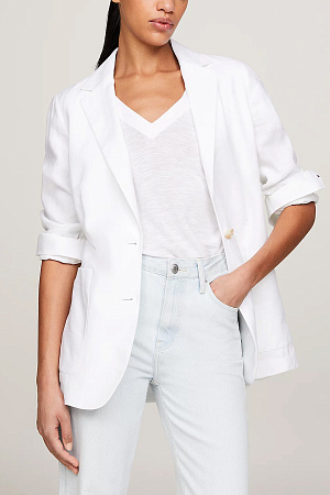 Блейзер женский TOMMY HILFIGER CASUAL LINEN REGULAR SB BLAZER WW0WW42454 