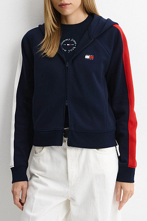 Толстовка женская TOMMY JEANS TJW REG BADGE TRACK HOOD EXT DW0DW23146 