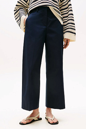 Брюки женские TOMMY HILFIGER COTTON WIDE LEG ANKLE CHINO PANT WW0WW45791 
