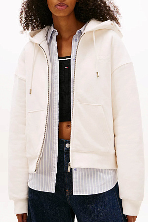 Толстовка женская TOMMY JEANS TJW BXY GMD SCRIPT ZIP THRU DW0DW22541 