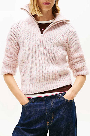 Свитер женский TOMMY JEANS TJW NEP 1/4 ZIP SWEATER DW0DW21686 