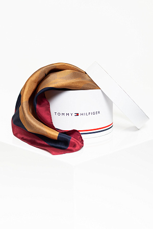 Шарф женский TOMMY HILFIGER LUX FEMININE CREST BANDANA AW0AW11724 