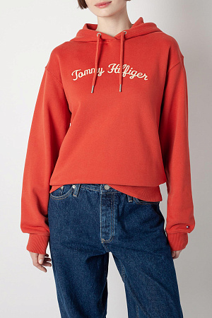 Толстовка женская TOMMY HILFIGER REG SCRIPT HILFIGER HOODIE WW0WW42612 