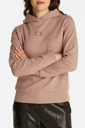 Толстовка женская CALVIN KLEIN SATIN CK REGULAR HOODIE K20K207954 