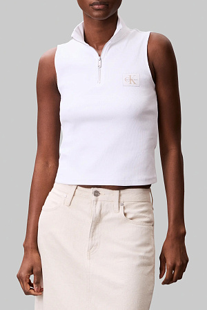 Футболка женская CALVIN KLEIN A- WOVEN LABEL SL QZ LV047C909G 