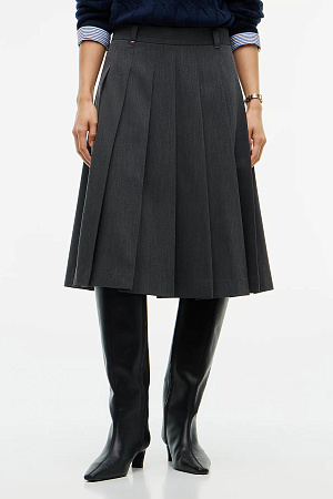 Юбка женская TOMMY HILFIGER VISCOSE KNIFE PLEAT KNEE SKIRT WW0WW51588 