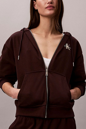 Толстовка женская CALVIN KLEIN MONOLOGO FRENCH TERRY FZ BF HOOD LV047B270G 