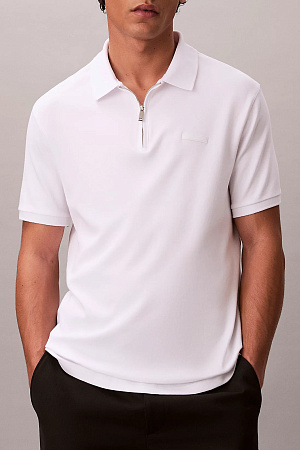 Футболка поло мужская CALVIN KLEIN SS SLIM SUPIMA ZIP POLO LV04LE255G 
