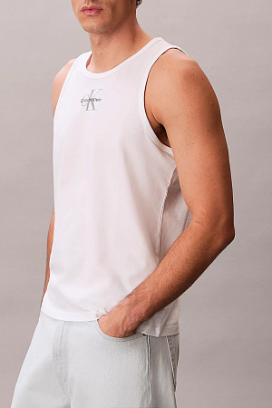 Майка мужская CALVIN KLEIN 30S CLASSIC MICRO MONOLOGO TANK LV04RF850G 