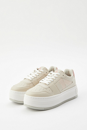 Женские кеды CALVIN KLEIN BOLD FLATF LOW LACEUP MIX NBS YW0YW01641 