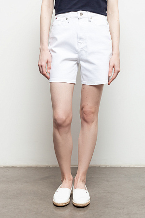 Шорты женские TOMMY HILFIGER DNM STRAIGHT SHORT HW WHITE WW0WW41321 