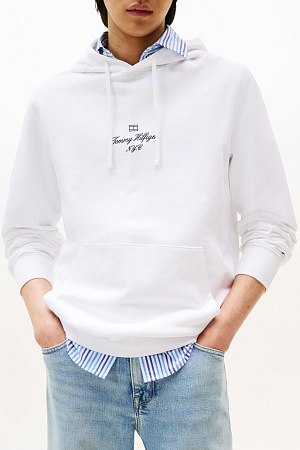 Толстовка мужская TOMMY HILFIGER OUTLINE FLAG SCRIPT HOODIE MW0MW39372 