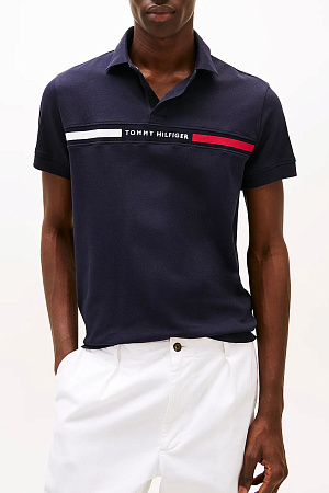 Футболка поло мужская TOMMY HILFIGER HILFIGER CHEST INSER MW0MW38130 