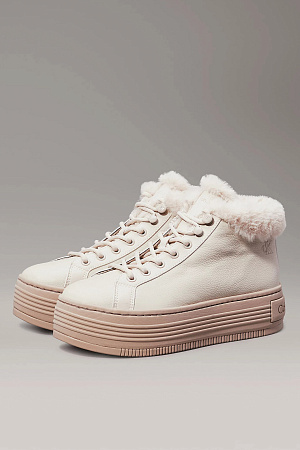 Женские кеды CALVIN KLEIN BOLD PLATF LOW LACEUP MG LTH YW0YW01590 