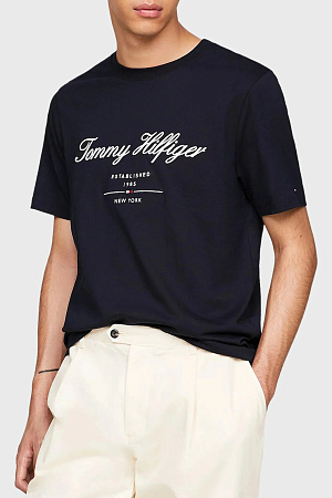 Футболка мужская TOMMY HILFIGER SCRIPT LOGO TEE MW0MW33691 