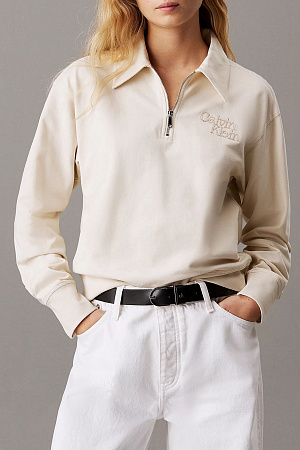 Толстовка женская CALVIN KLEIN LS FRENCH TERRY POLO LV047B251G 