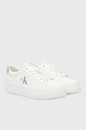 Женские кеды CALVIN KLEIN VULC FLATF LTH SILVE YW0YW01877 