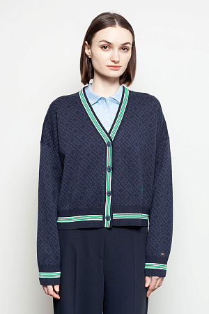 Кардиган женский TOMMY HILFIGER AMD JACQUARD CARDIGAN WW0WW41881 