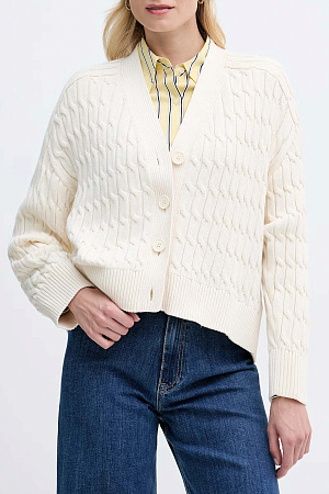 Кардиган женский TOMMY HILFIGER MID GG CABLE V-NK LS CARDI WW0WW50078 