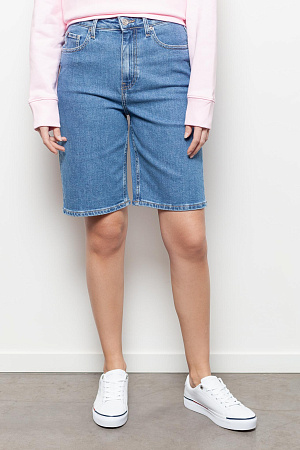 Шорты женские TOMMY HILFIGER DNM CLASSIC STRAIGHT SHORT AURA WW0WW33210 