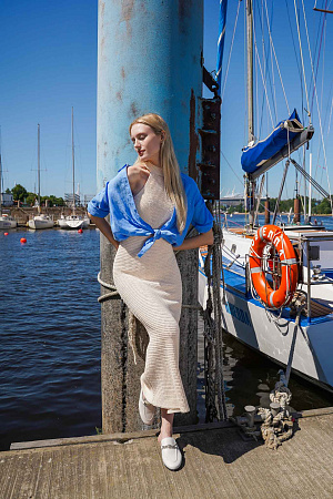Платье женское TOMMY HILFIGER CROCHET MIDI DRESS WW0WW41747 