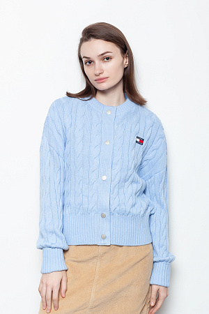 Кардиган женский TOMMY JEANS TJW BADGE CABLE CARDIGAN DW0DW16529 