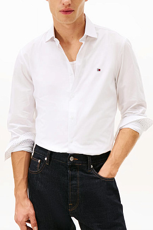 Рубашка мужская TOMMY HILFIGER FLEX DOBBY SF SHIRT MW0MW41684 