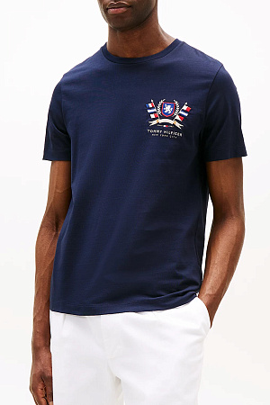 Футболка мужская TOMMY HILFIGER HILFIGER COLOUR CREST TEE MW0MW38612 