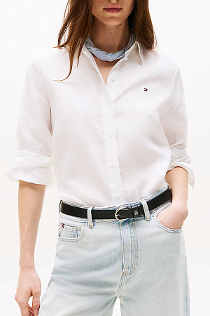 Рубашка женская TOMMY HILFIGER ESS LINEN RELAXED SHIRT WW0WW44679 