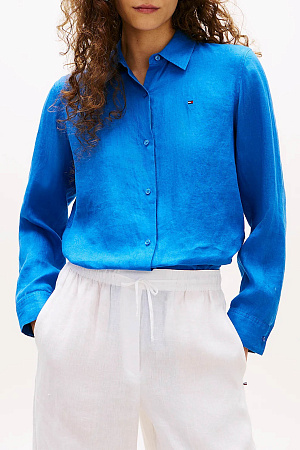 Рубашка женская TOMMY HILFIGER ESS LINEN RELAXED SHIRT WW0WW44679 