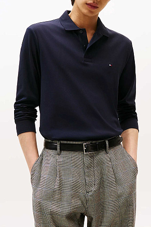 Футболка поло мужская TOMMY HILFIGER L/S LIQUID COTTON REG POLO MW0MW37317 