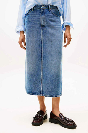 Юбка женская TOMMY HILFIGER DNM LANA MIDI HW SKIRT WW0WW46503 