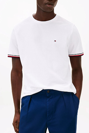 Футболка мужская TOMMY HILFIGER GLOBAL STRIPE CUFF T MW0MW38630 