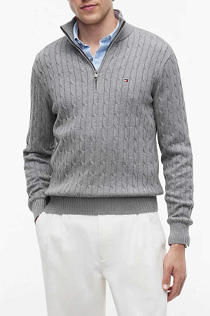 Свитер мужской TOMMY HILFIGER CLASSIC COTTON CABLE ZIP MOCK MW0MW36532 