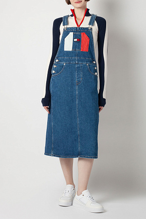 Комбинезон женский TOMMY JEANS DUNGAREE MD DRSS FLG CH6134 EXT DW0DW18214 