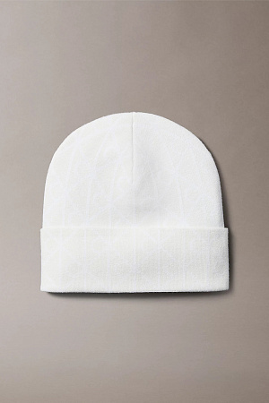Шапка мужская CALVIN KLEIN EMBLEM AOP JCQ FINE RIB BEANIE LV04D8050G 